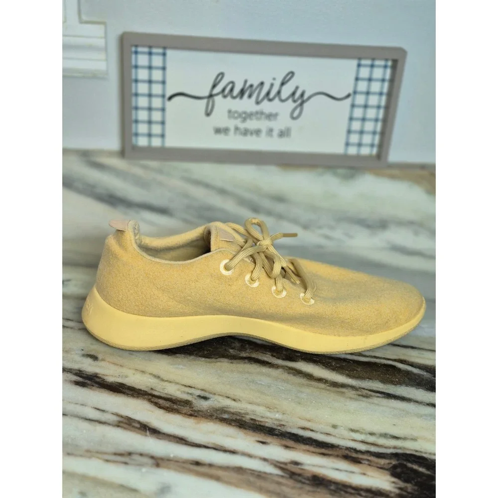 Allbirds Mens Wool‎ Runner Yellow Merino Wool Sneakers Size 12